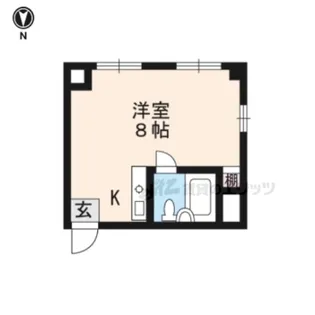 ネクサス北白川【208号室】の間取り