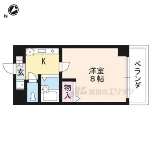 パレ南笠佐わらび【502号室】の間取り