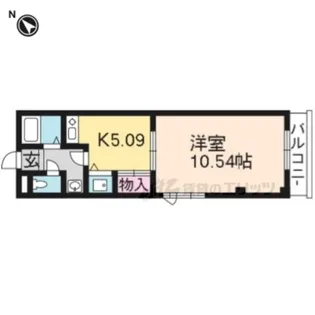 ヴィラ草津【101号室】の間取り