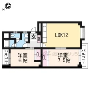 サンシャイン石山【202号室】の間取り