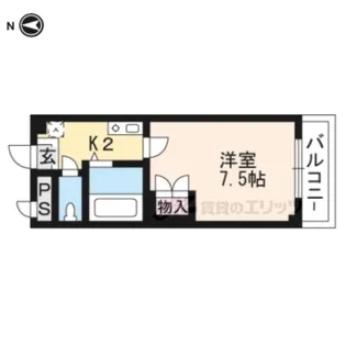 マリーブ1820【202号室】の間取り