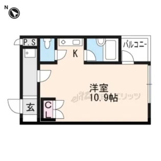 マリーブ1843【103号室】の間取り