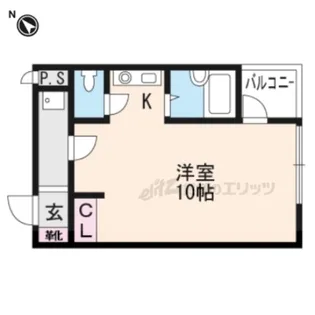 マリーブ1843【3階】の間取り