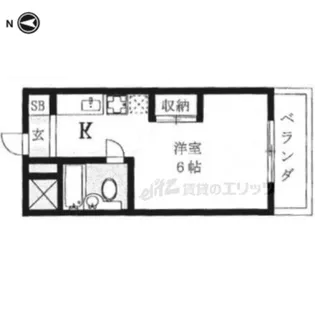 カーサ・ドマーニ【406号室】の間取り