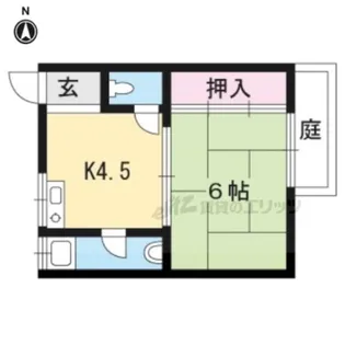 ファミール平安【8号室】の間取り