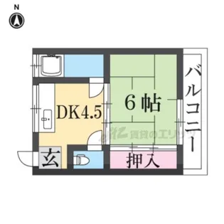 ファミール平安【7号室】の間取り