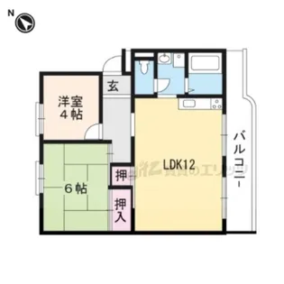 エクセルハイツ【203号室】の間取り