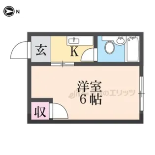 ヴィラ吉祥院【2B号室】の間取り