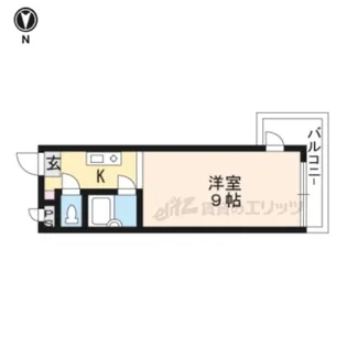 プルミエール勧修寺【5階】の間取り