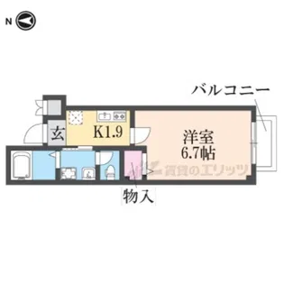 MESA VERDE五辻【302号室】の間取り
