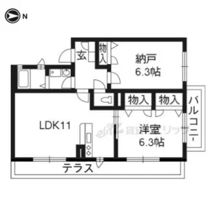 エクセルコート勧修【105号室】の間取り