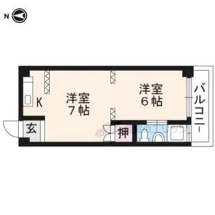 におの浜小堀マンション【3階】の間取り