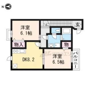 アウローラA【A204号室】の間取り