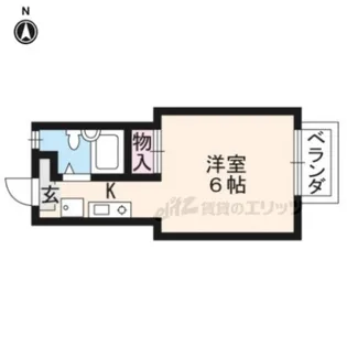 メゾン紫明【203号室】の間取り