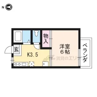 ヴィラK&K【206号室】の間取り