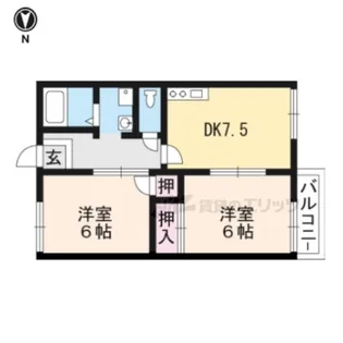 ヴィラK&K【1階】の間取り