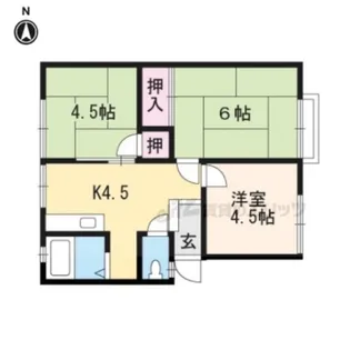 ビューラー西渋川【203号室】の間取り