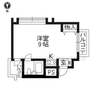 DETOM?1京大前【401号室】の間取り