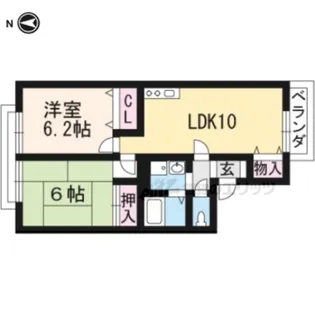 カサフレスコⅠ【121号室】の間取り
