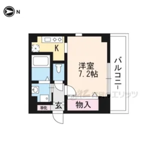 LA ROSE銀閣寺【404号室】の間取り