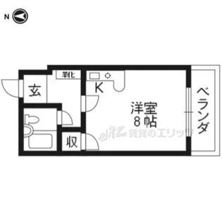 ジョイフルうじ【302号室】の間取り