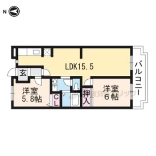 リヴェールJUN?【4階】の間取り