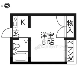 メゾン坊ちゃん【202号室】の間取り