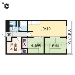 シャレー富士美台【3階】の間取り