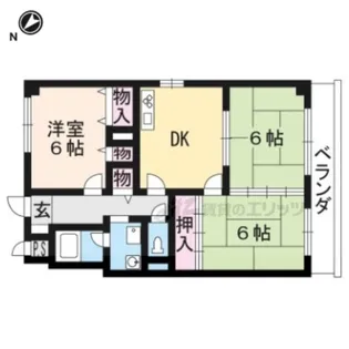 グリーン茨木【306号室】の間取り