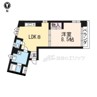 マンション クララ【4-A号室】の間取り
