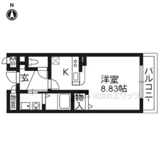 レジデンスayu【302号室】の間取り