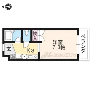 ECOLE天神森【1階】の間取り
