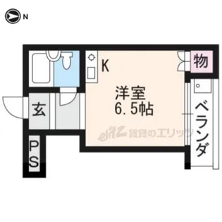 コスモプラザコマツ【403号室】の間取り