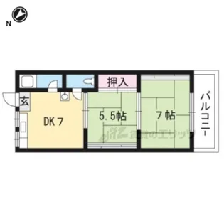 中村サニーハイツ第1【12号室】の間取り