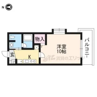 1Kの間取り画像