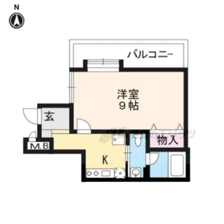 1Kの間取り画像