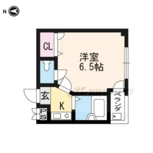 平行マンション【3階】の間取り