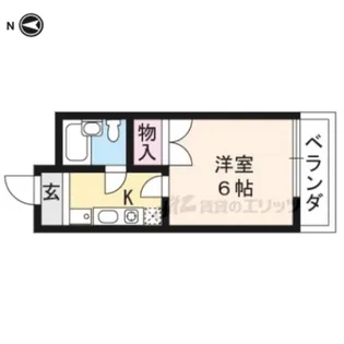 グレース紫竹【302号室】の間取り