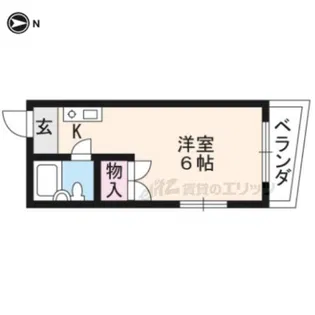リピエーノ上賀茂【302号室】の間取り