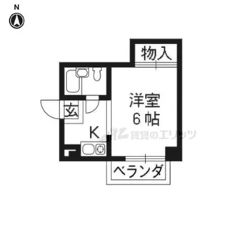 ハイツ島田【4階】の間取り