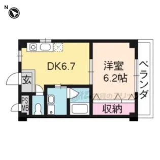 マ・メゾン【201号室】の間取り