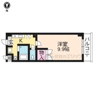 アートプラザ・ユー【2004号室】の間取り