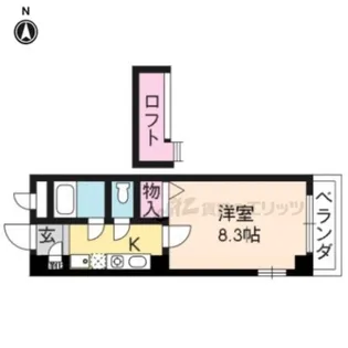 グランビル十条【401号室】の間取り