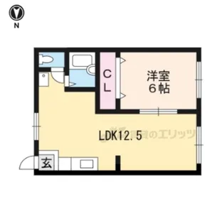 ウエストパレスヒエイ【103号室】の間取り