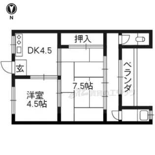 コーポ滝川【2階】の間取り