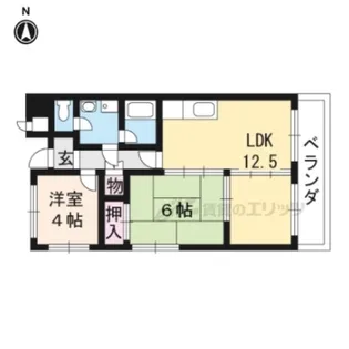 ロイヤルオーク【207号室】の間取り
