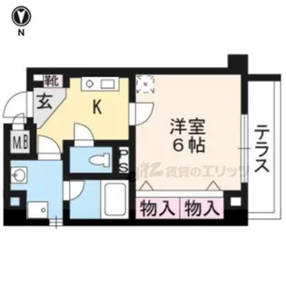 クレアールエスパシオ【1階】の間取り
