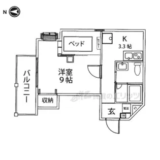 メゾン・カシーノ【303号室】の間取り