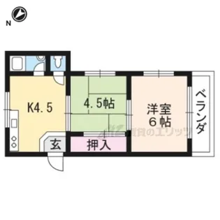 コーポひいらぎ【207号室】の間取り