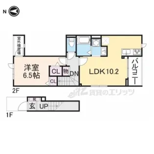 ノースヴィレッジ【2階】の間取り